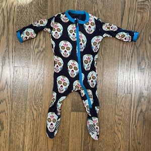 KicKee Pants Printed Footie with Zipper 0-3mo